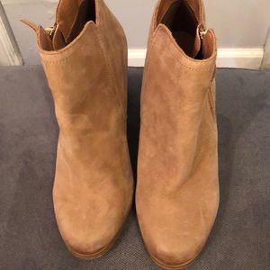 Tan booties